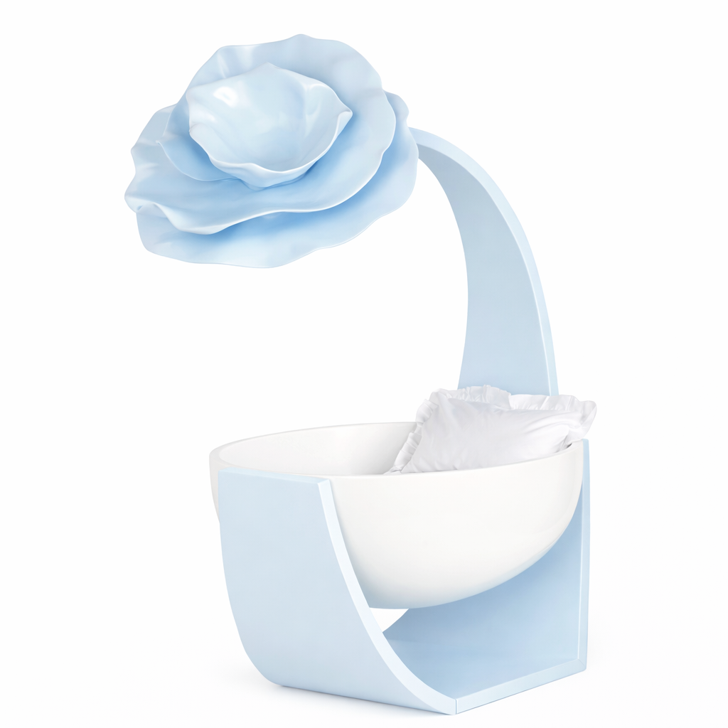 Blumenbett blau 2