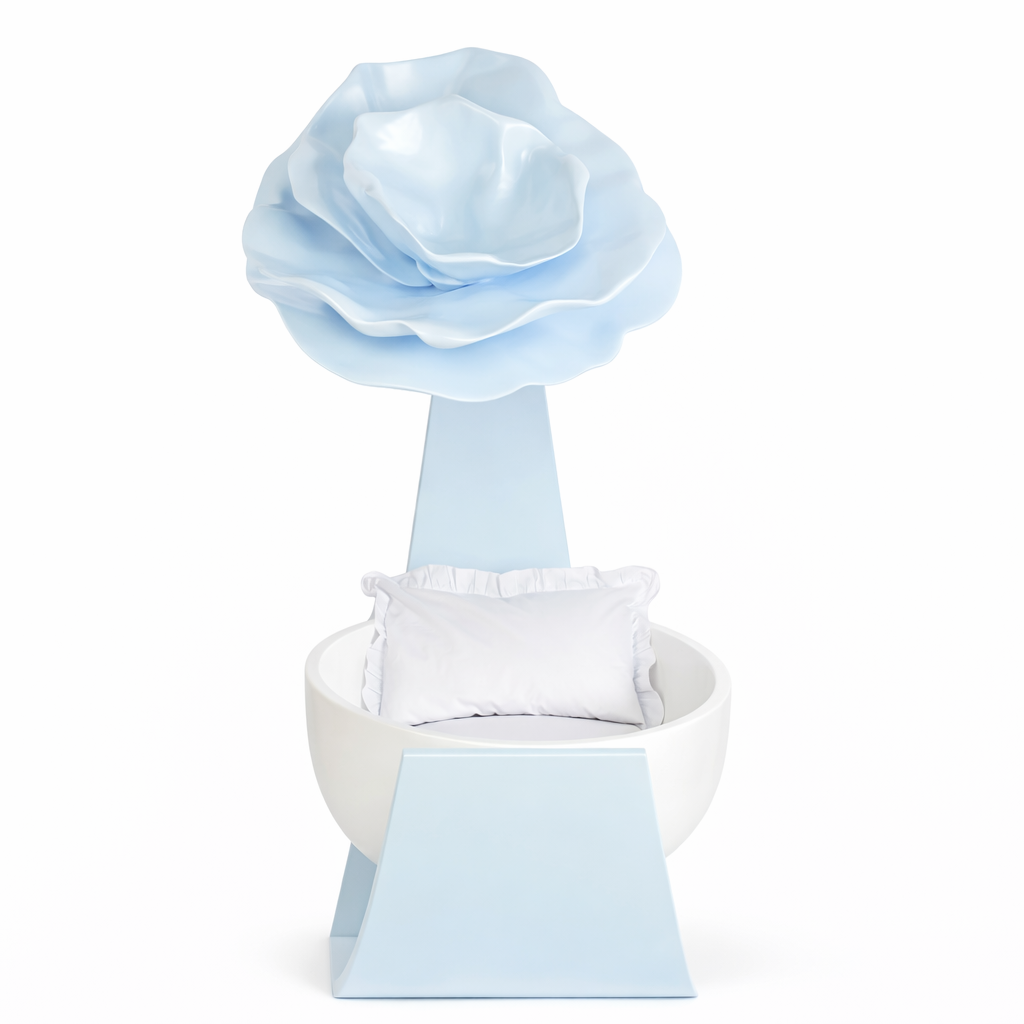 Blumenbett blau 3